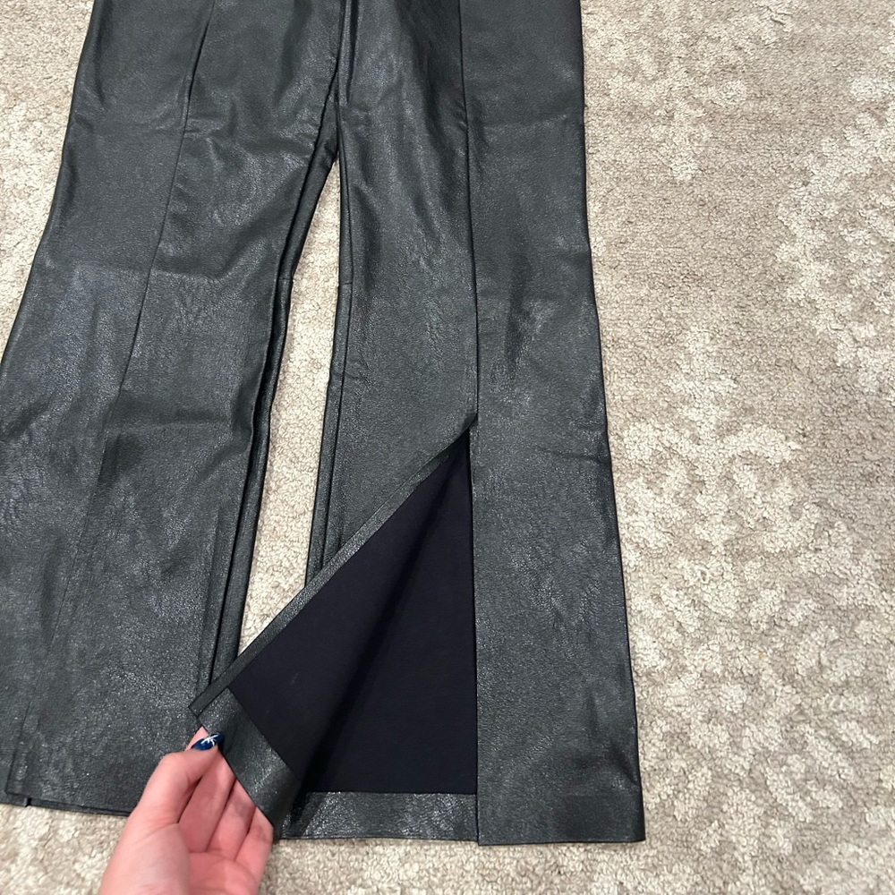 Commando Faux Leather Split Front Pants Size Medi… - image 4